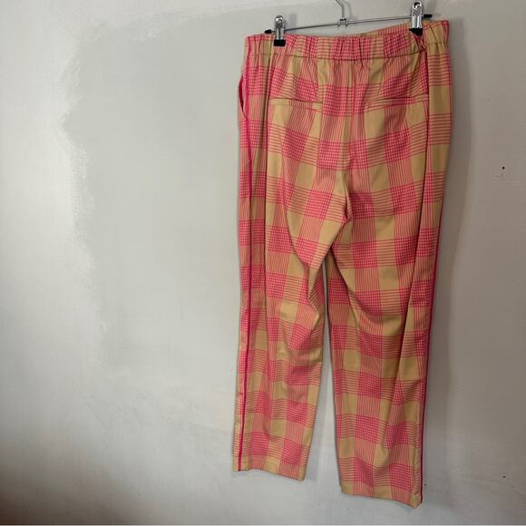 Maeve by Anthropologie Tapered Pink Plaid Pants 8 - Picture 3 of 10